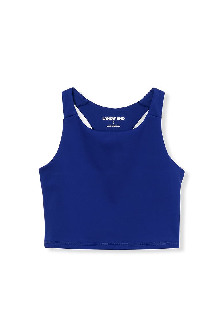 Girls Active Crop Tank, Main, color, Deep Blue