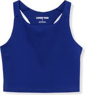 Lands' End Girls Active Crop Tank
