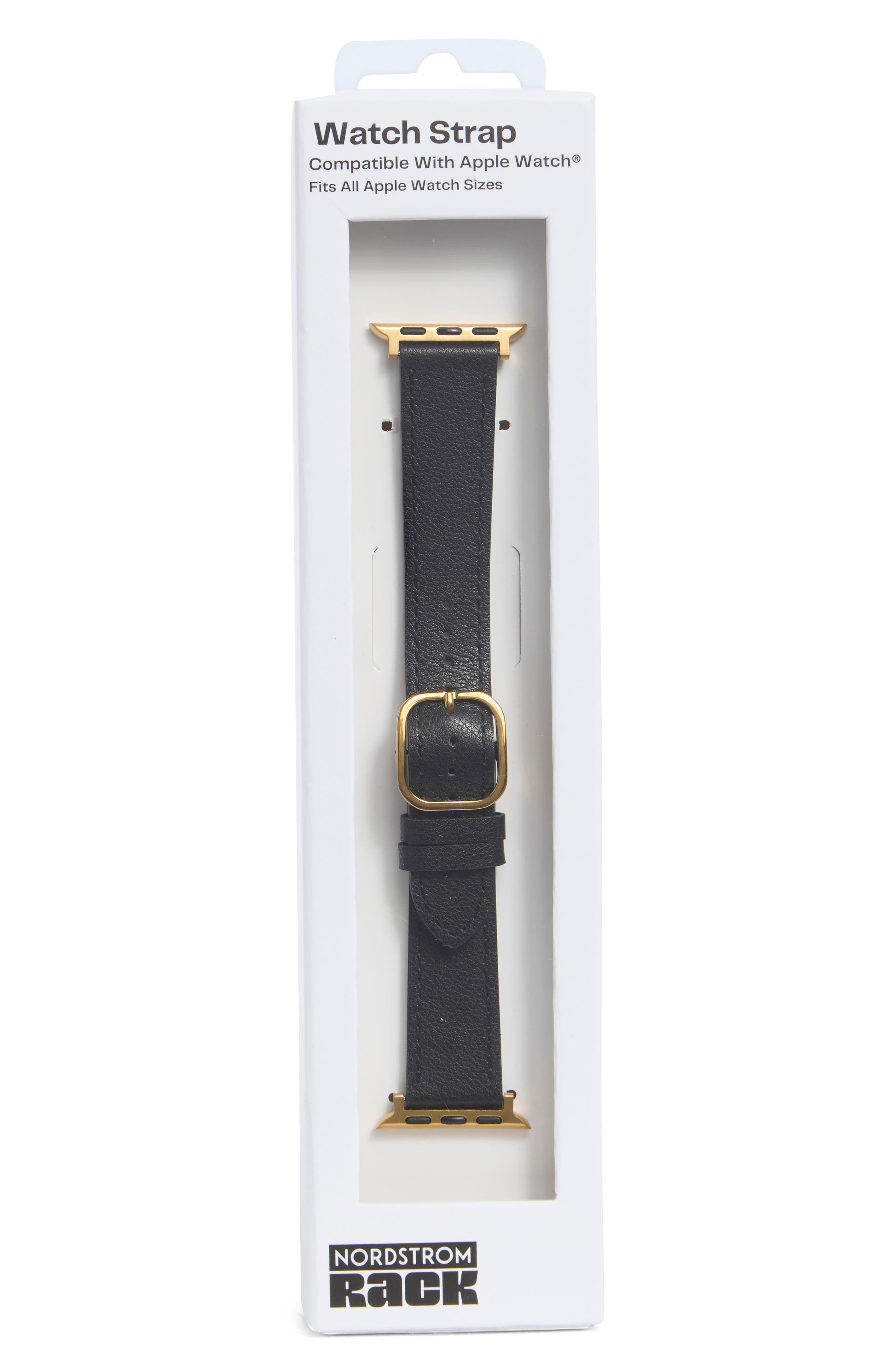 NORDSTROM RACK Leather Apple Watch® Watchband