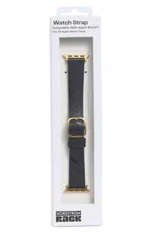 NORDSTROM RACK Leather Apple Watch® Watchband