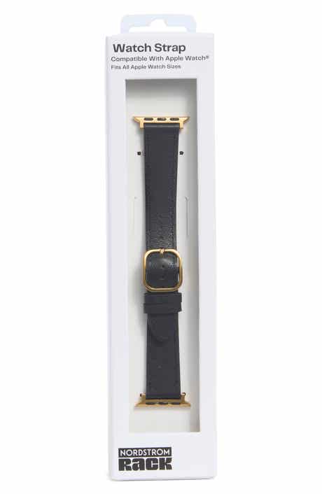 NORDSTROM RACK Leather Apple Watch® Watchband