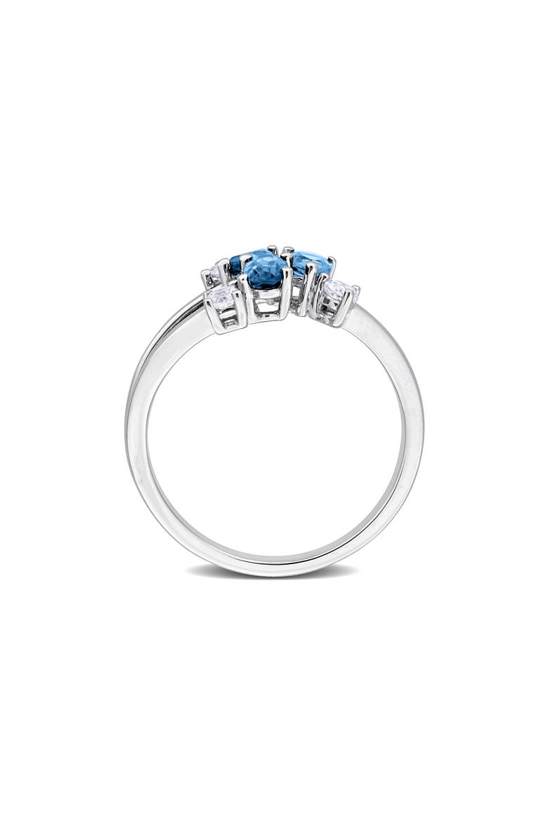Sky Blue Topaz Cluster Ring, Alternate, color, BLUE