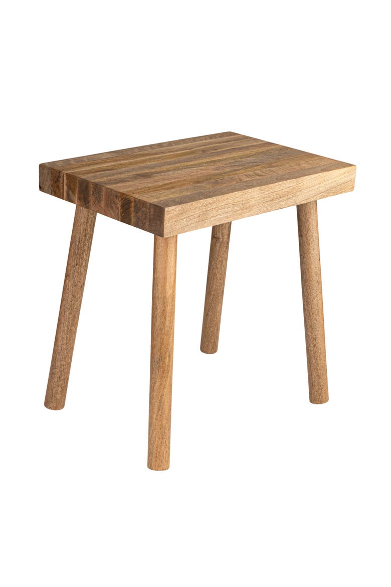 Long Reclaimed Wood Stool, Natural, Main, color, Natural