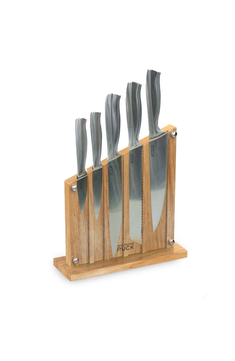 Wolfgang Puck 6-Piece Stainless Steel Knife Set, Main, color, Silver