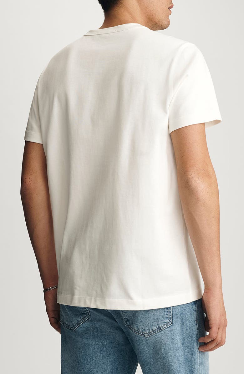 Mavi Jeans Antique White Cotton Crewneck T-Shirt, Alternate, color,