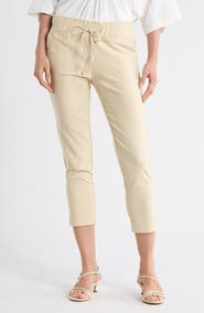 PATRIZIA LUCA Drawstring Waist Capri Pants