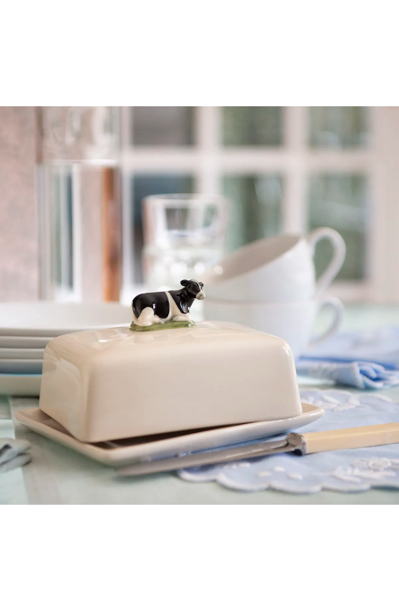 Uncommon Goods Cow Butter Dish by KA&F Group LLC, Alternate, color, Multi