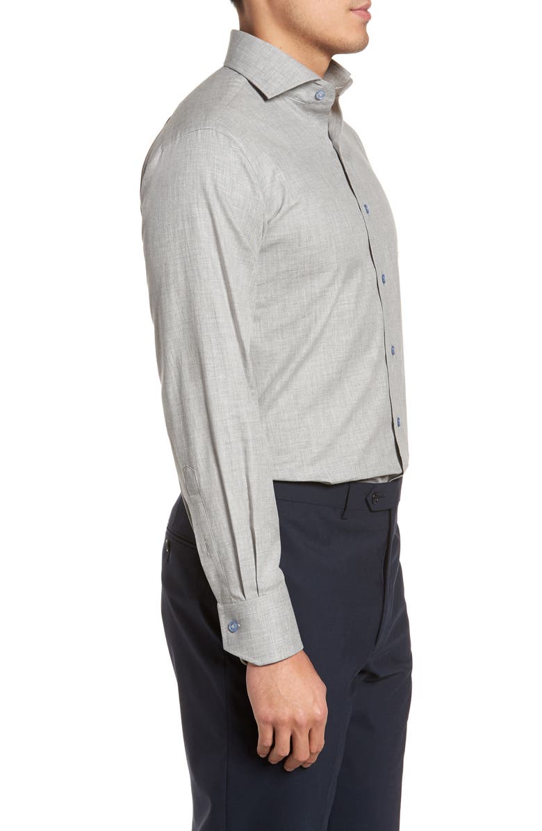 Lorenzo Uomo Trim Fit Solid Dress Shirt, Alternate, color, 