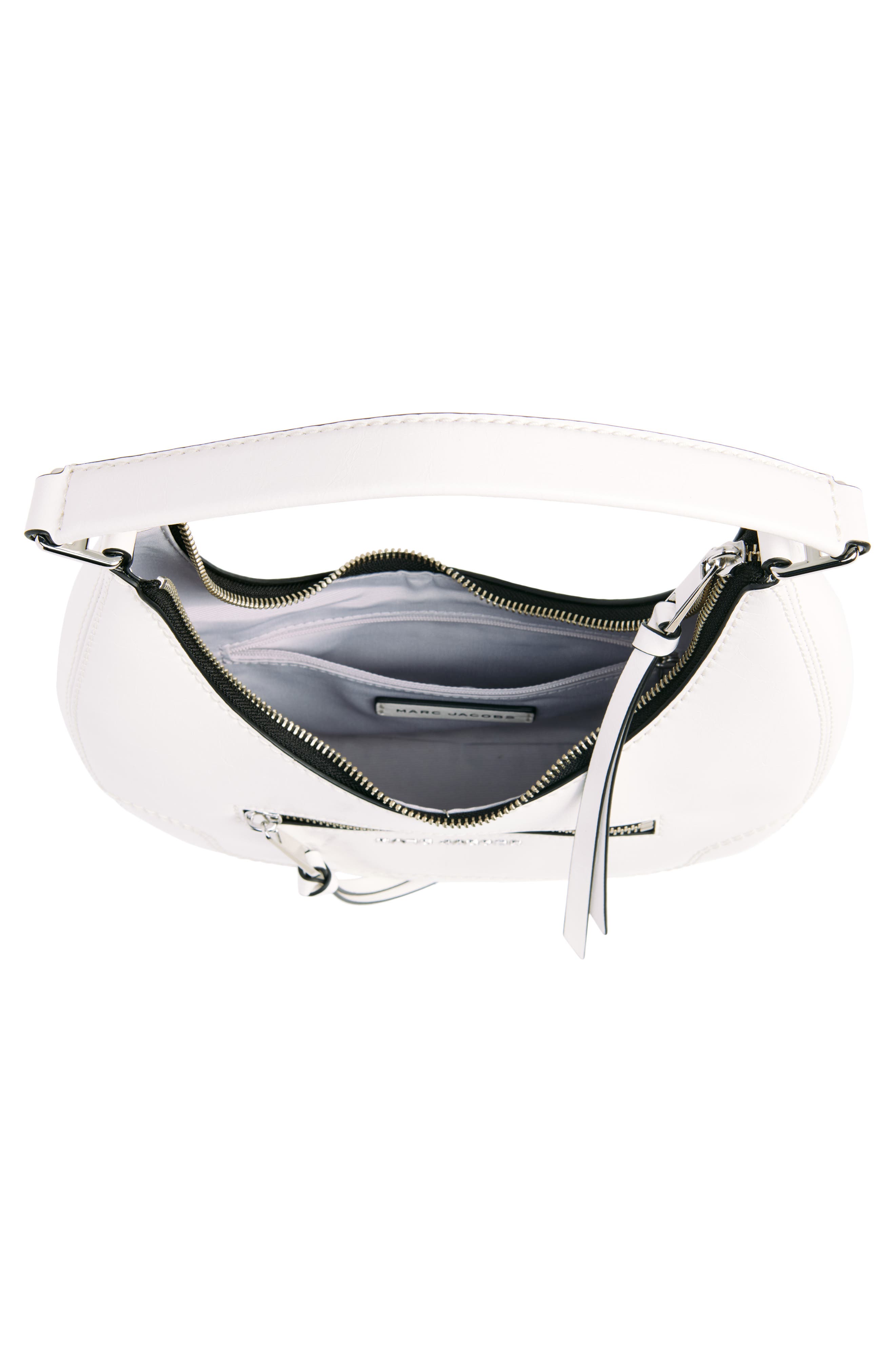 Marc Jacobs Small Crinkle Cruiser Crescent Bag, Alternate, color, Cotton