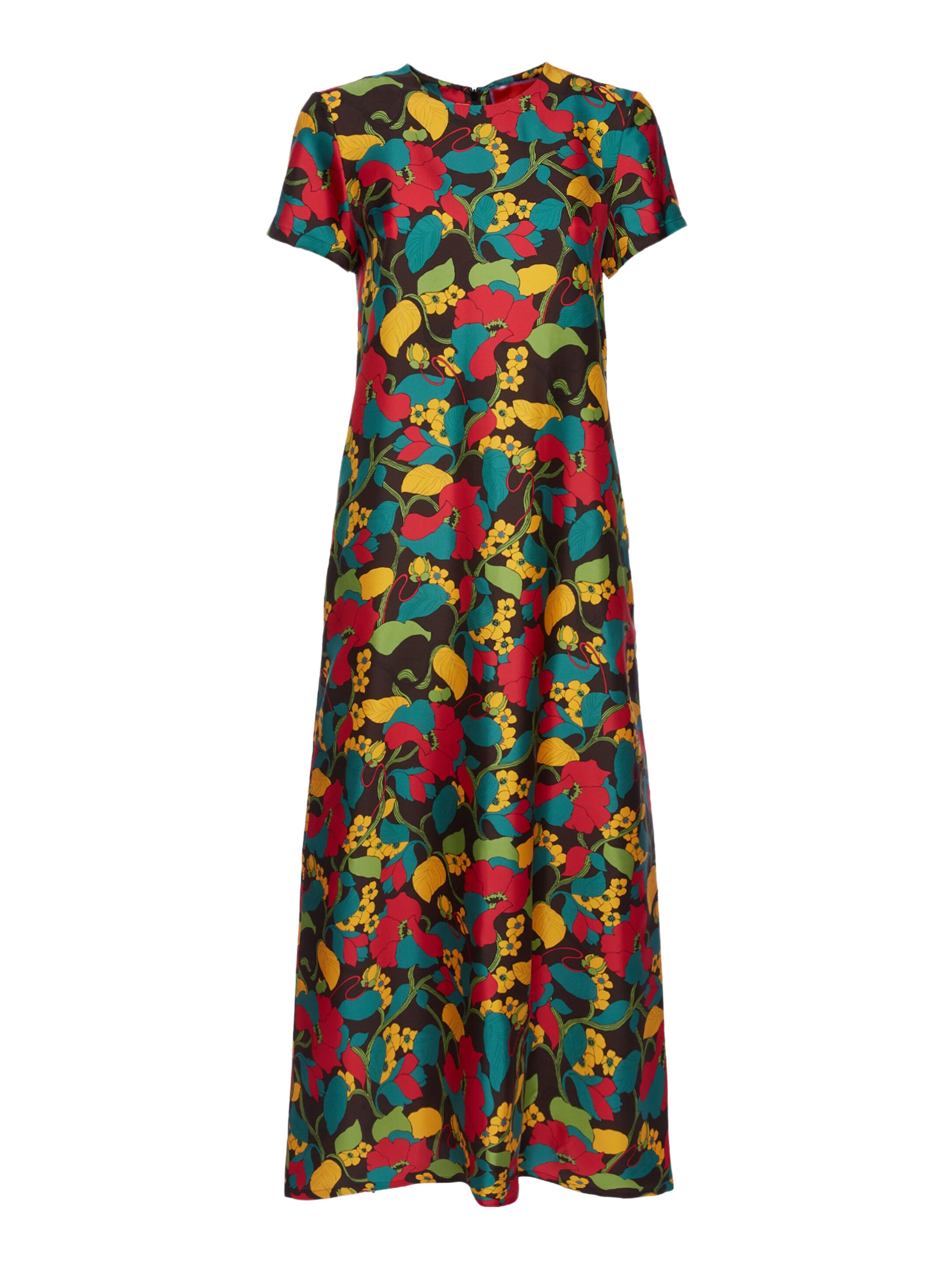 Swing Dress Vines Brown - image 2