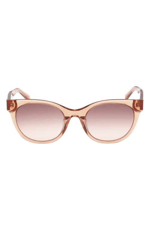 Abercrombie & Fitch 52mm Gradient Cat Eye Sunglasses In Pink