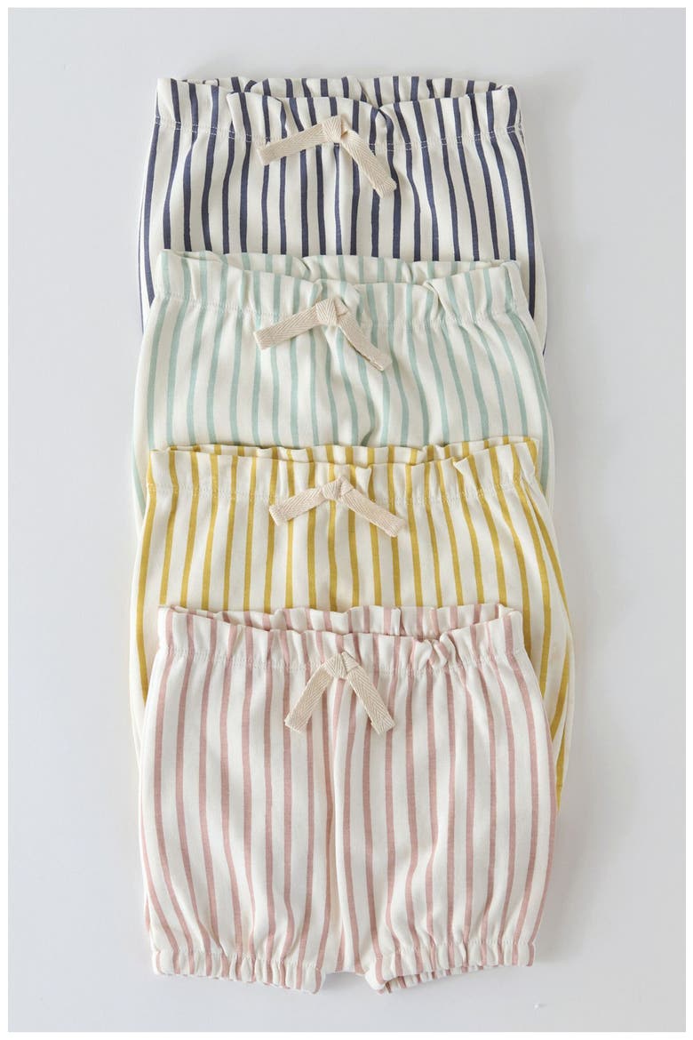 Stripes Away Organic Cotton Bloomers, Alternate, color, STRIPES AWAY PEONY