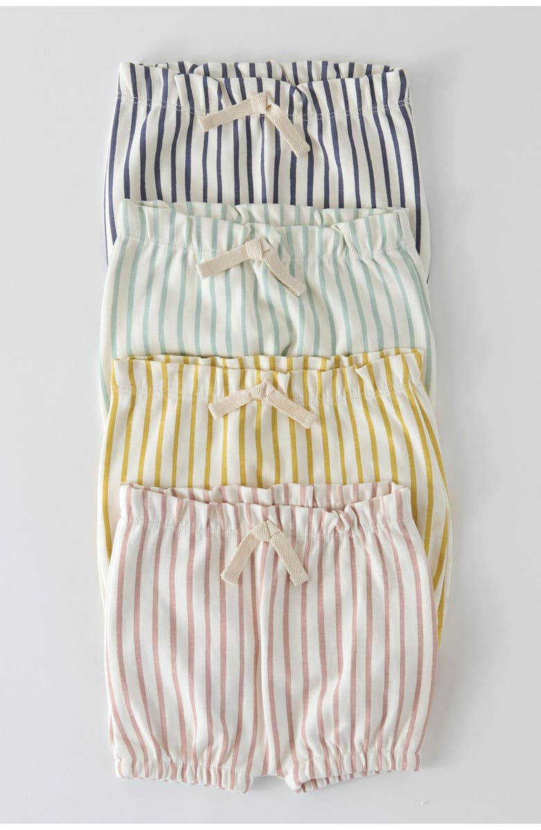 Pehr Stripes Away Organic Cotton Bloomers, Alternate, color, Stripes Away Peony