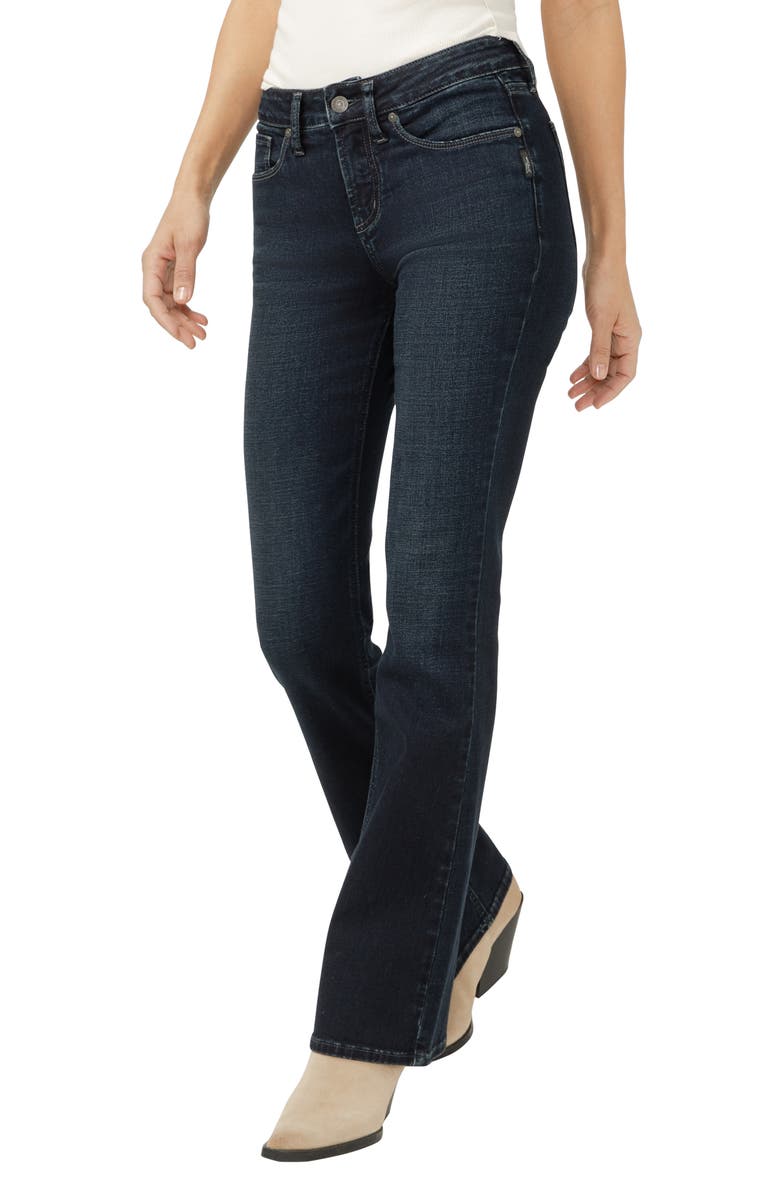 Silver Jeans Co. Suki Curvy Mid Rise Bootcut Jeans, Alternate, color, Amora