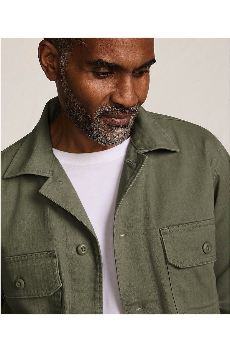 Lands' End Denim Utility Shirt Jacket, Alternate, color, 