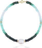 The Lovery Fine Jewelry Emerald Ombre Bead Pearl Bracelet