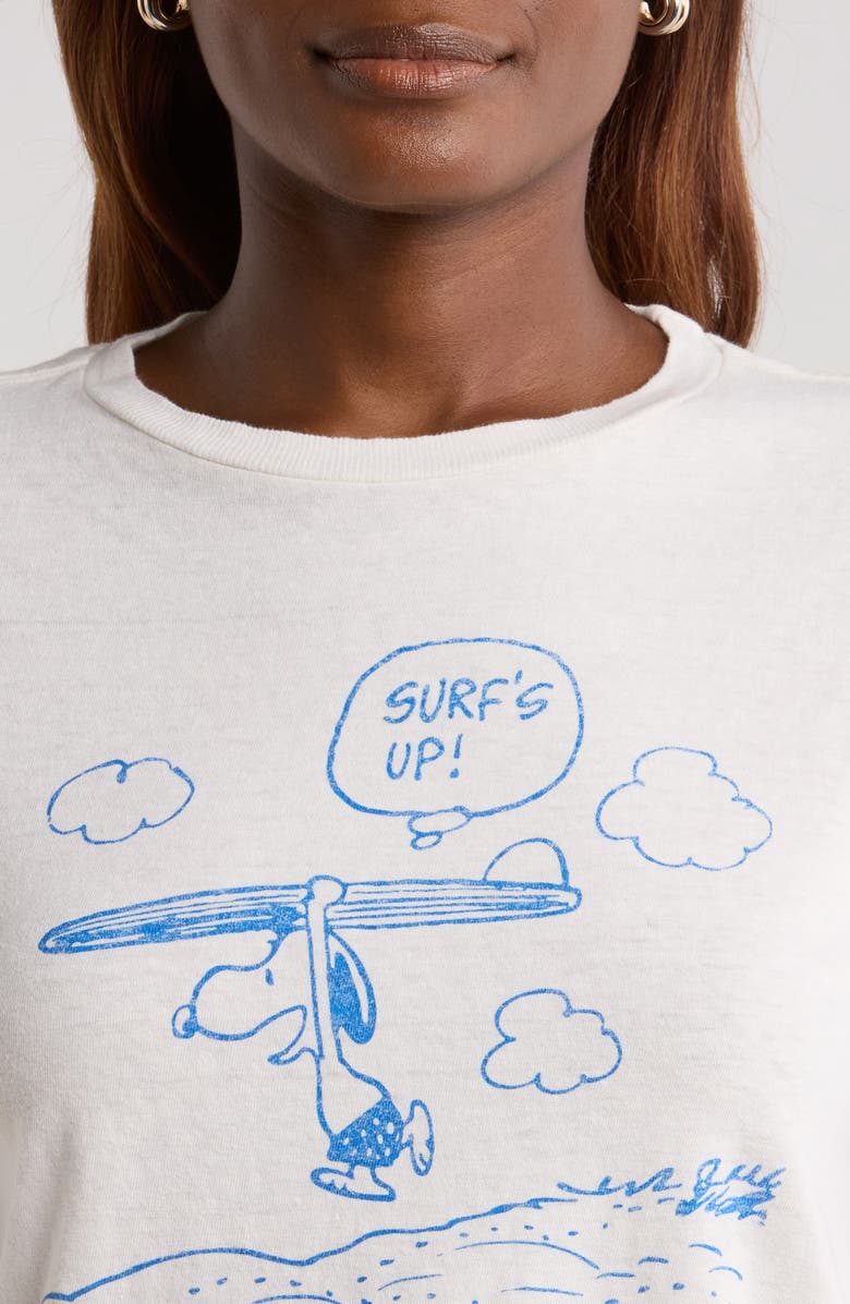 Re/Done Peanuts<sup>®</sup> Surf Snoopy Graphic T-Shirt, Alternate, color,