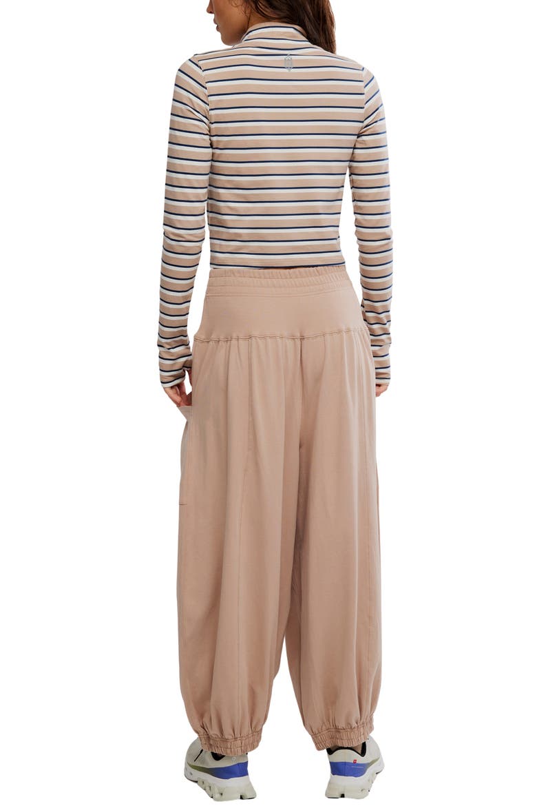 Printed Up In the Air Top & Pants Set, Alternate, color, SANDY/NAVY STRIPE
