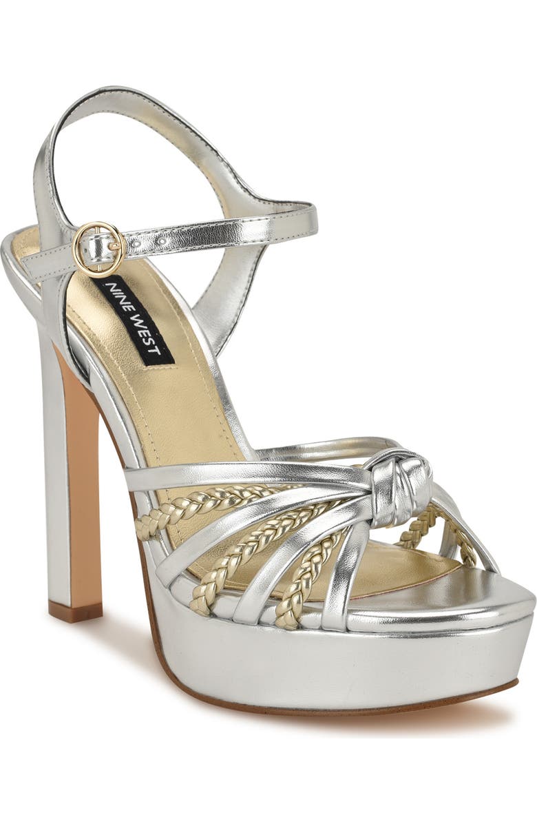 Nine West Waser Ankle Strap Platform Sandal, Main, color,