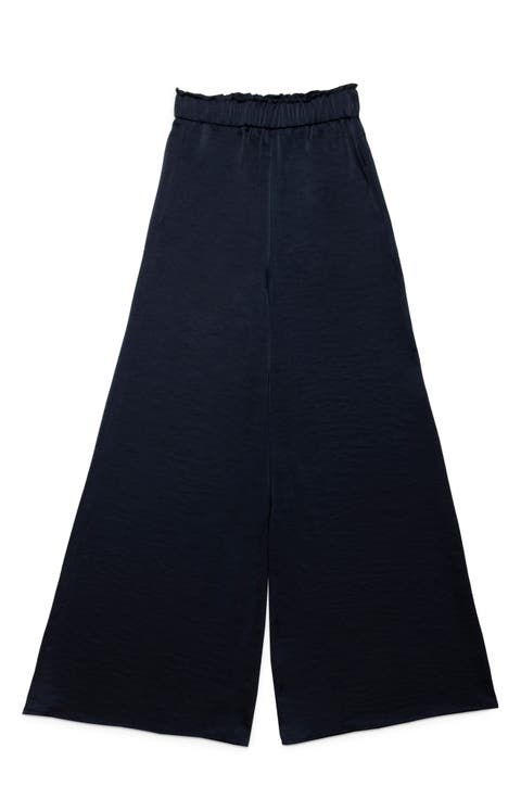 Belel High Waist Satin Wide Leg Pants