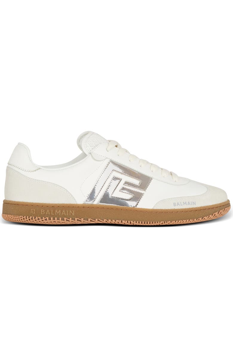 Balmain Swan Low Top Sneaker, Alternate, color, Gac White/ Silver