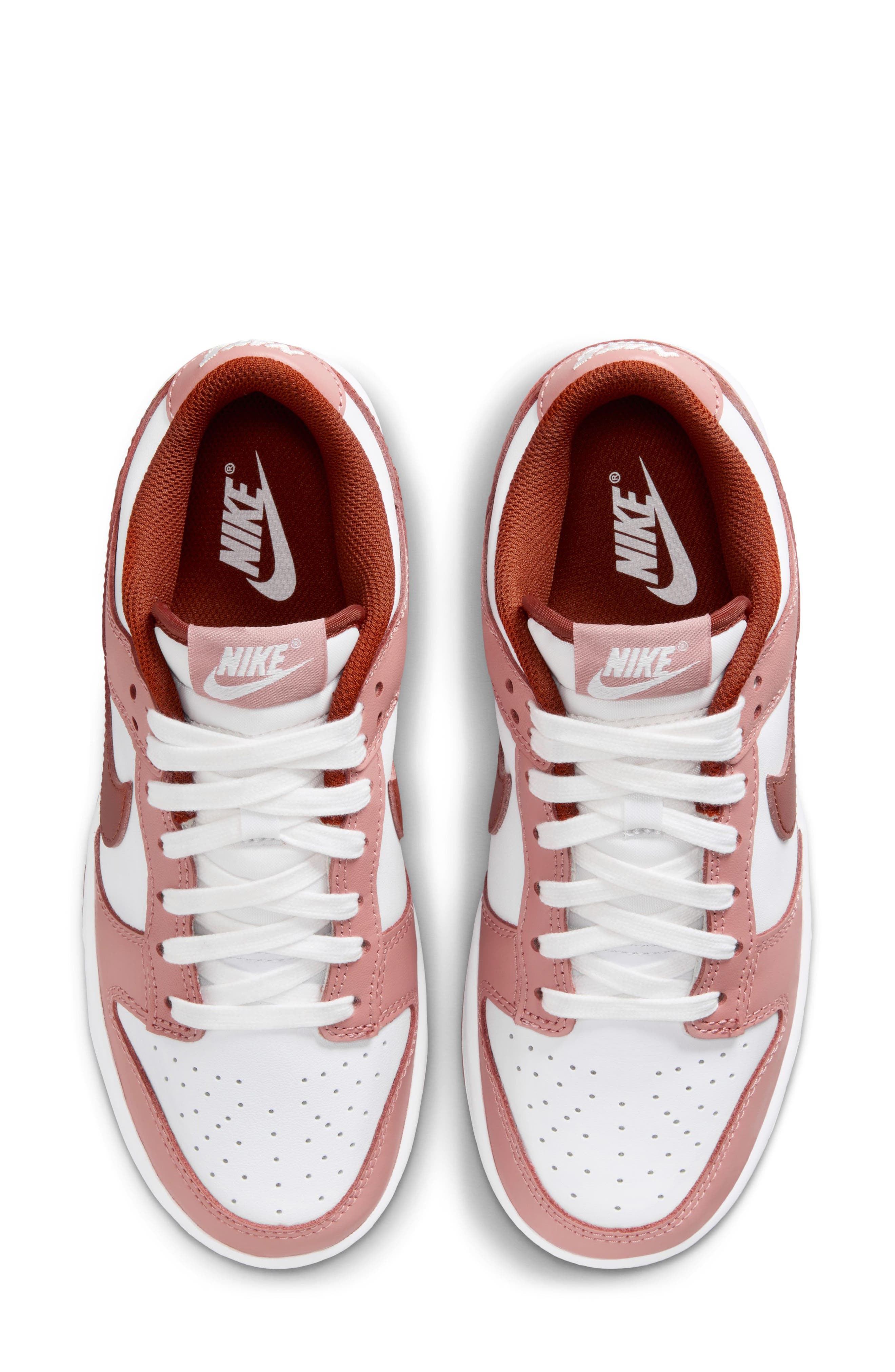 Dunk Low Basketball Sneaker, Alternate, color, RED/ ORANGE/ WHITE