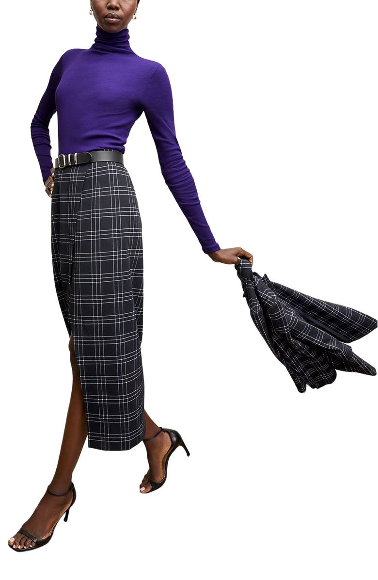 M.M.LaFleur Axam Organic Ribbed Pima Cotton Turtleneck, Main, color, 