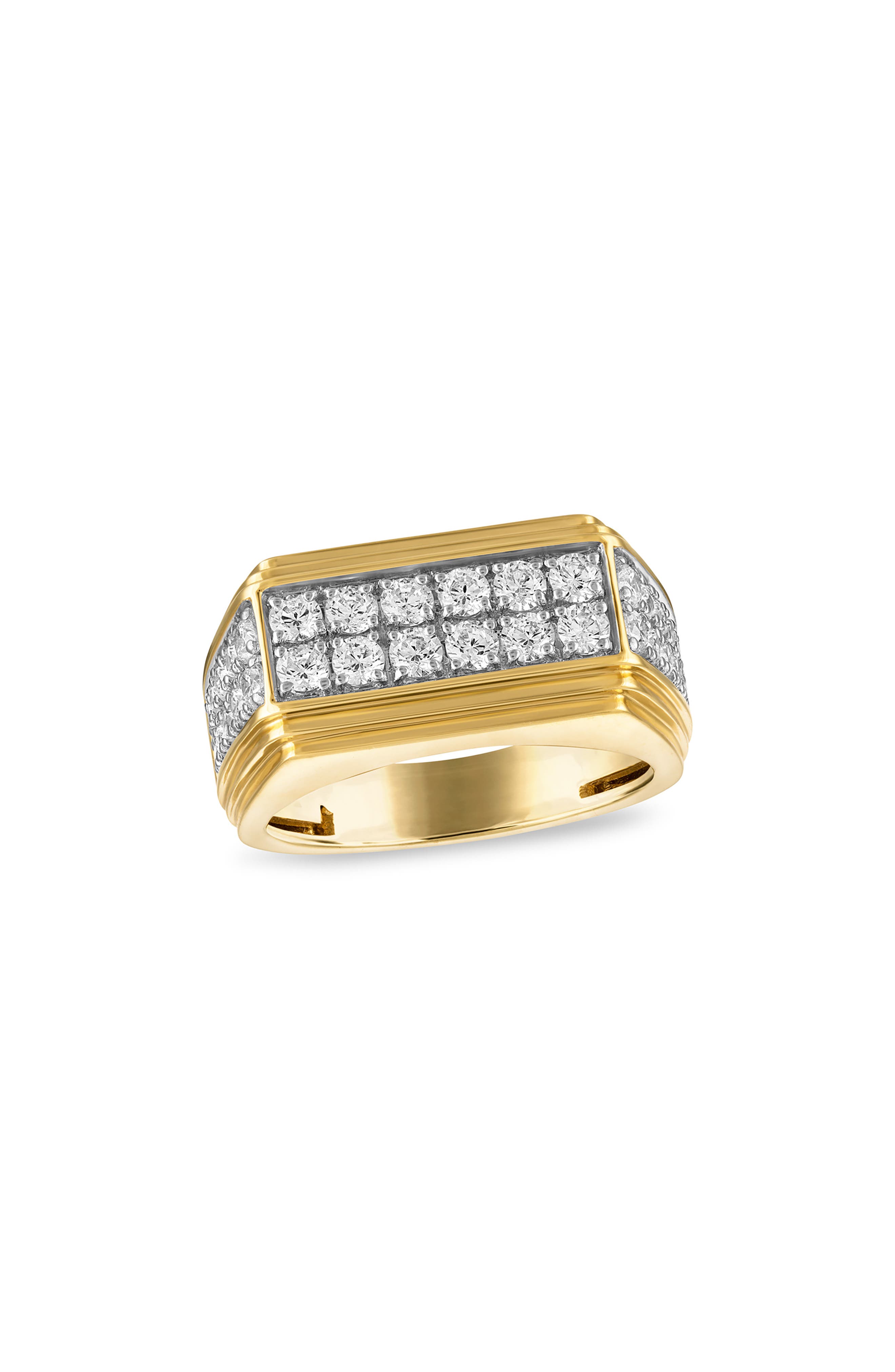 Esquire Diamond Flat Top Ring
