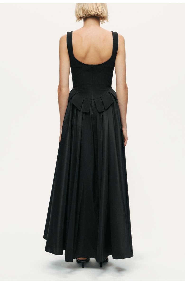 Nocturne Laced Corset Maxi Dress, Alternate, color, Black