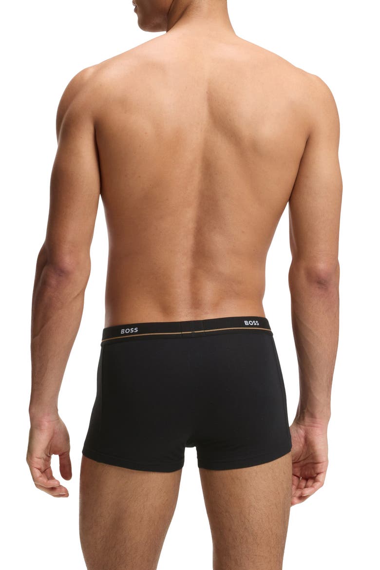 Essential Assorted 5-Pack Stretch Cotton Trunk Boxers, Alternate, color, BLACK MULTI