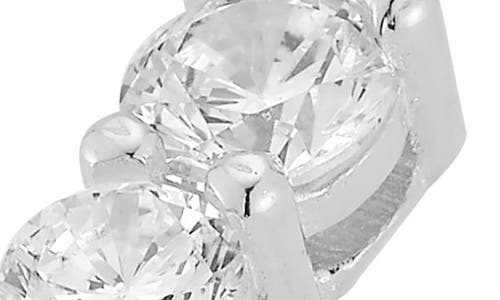 Glaze Jewelry Sterling Silver Cubic Zirconia Ring In Metallic