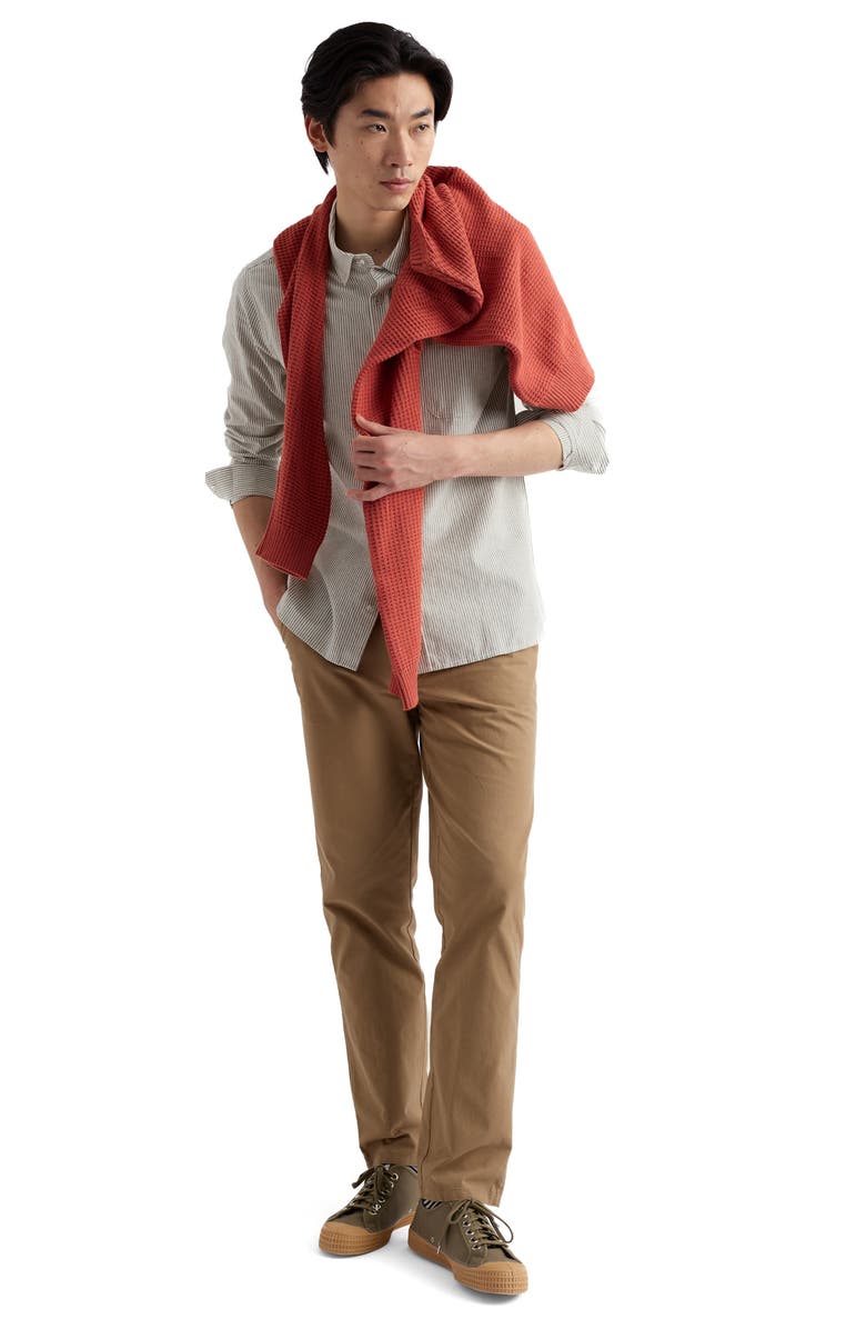 Seasalt Cornwall Jenken Stripe Organic Cotton Button-Down Oxford Shirt, Alternate, color, Woodchopper Creek