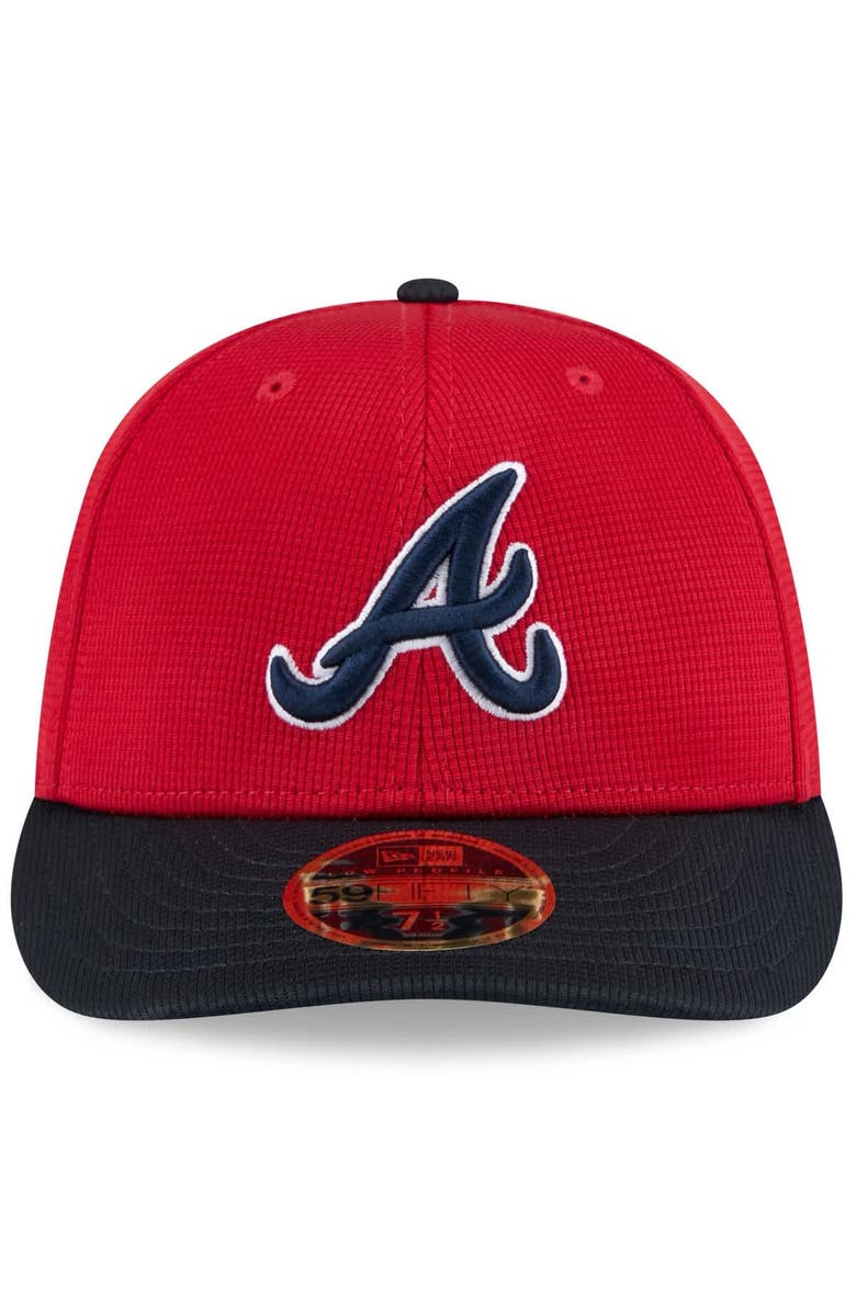 New Era Men's New Era  Red/Navy Atlanta Braves 2025 Spring Training Low Profile 59FIFTY Fitted Hat, Alternate, color, 