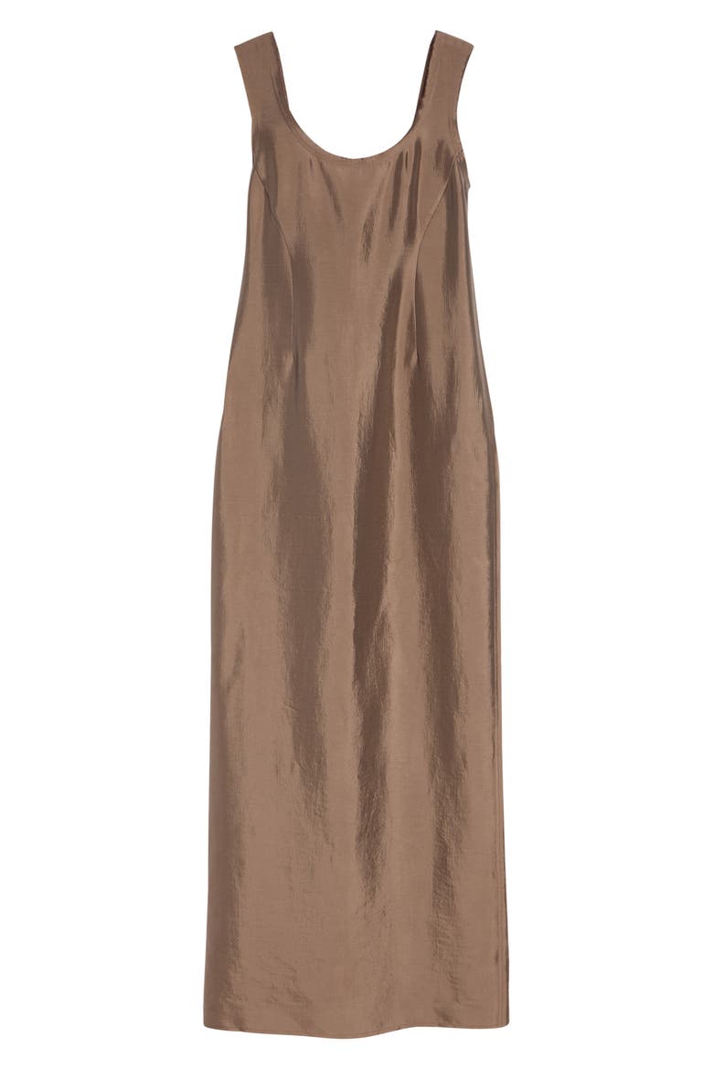 Isadora Frayed Summer Virgin Wool Blend Gown, Alternate, color, COPPER