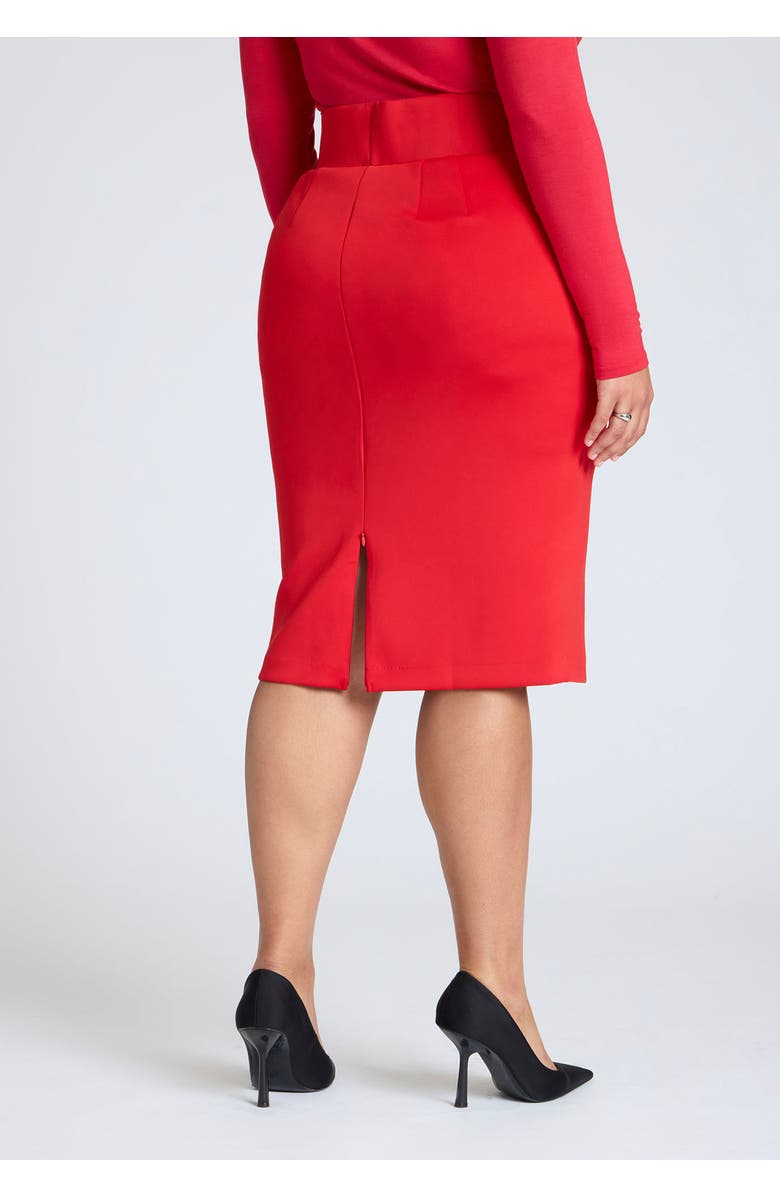 ELOQUII Neoprene Pencil Skirt, Alternate, color, Lollipop