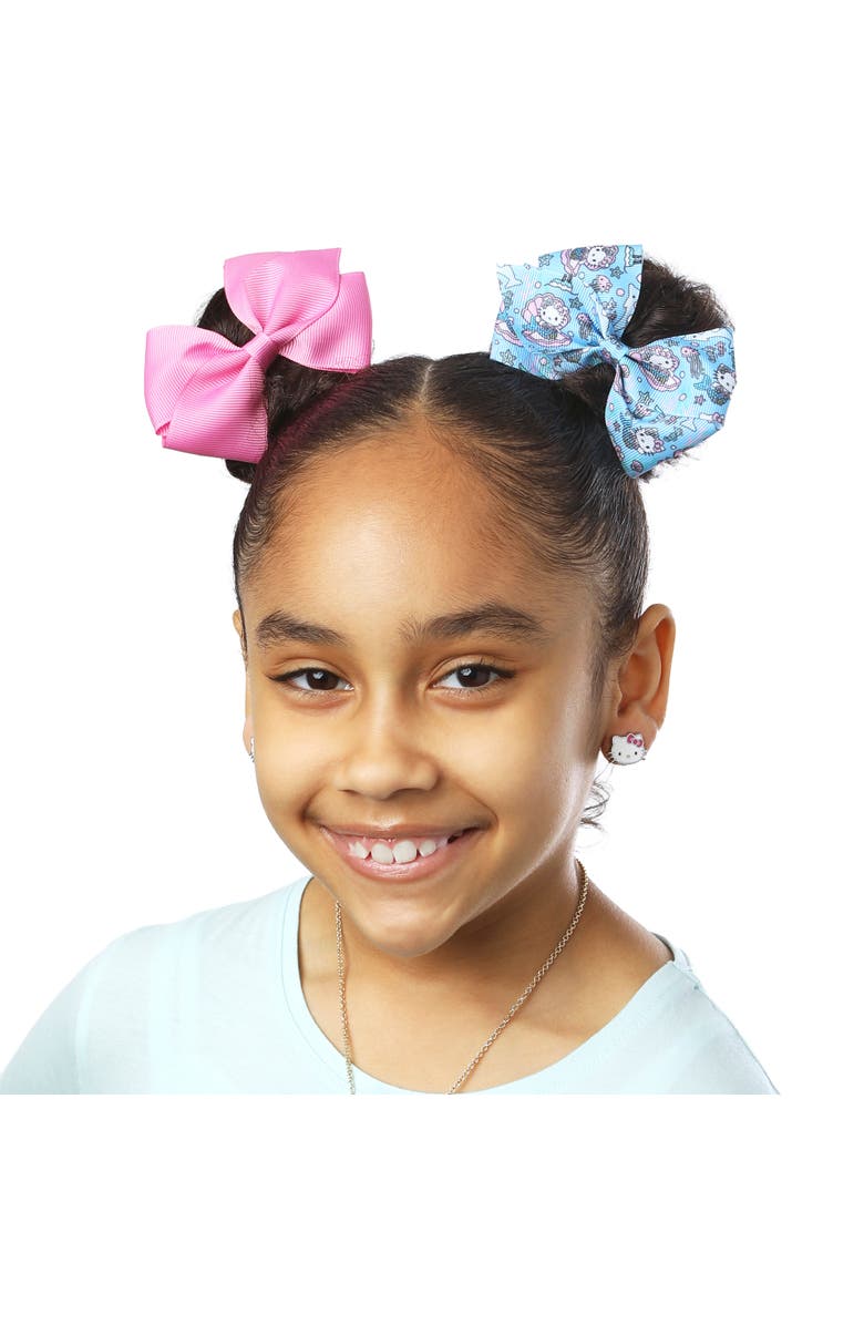 Hello Kitty Hair Bow 7-Piece Set Sanrio Hair Accessories, Alternate, color, Multicolored