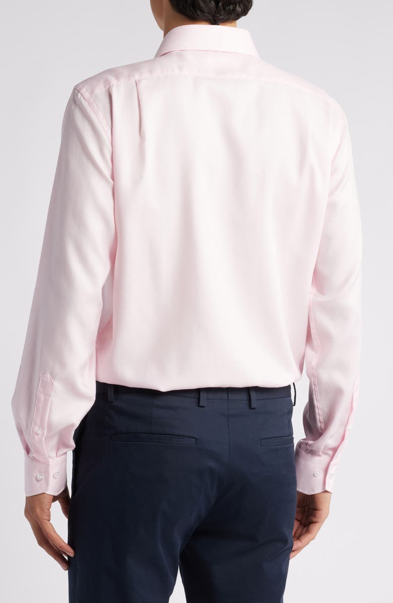Lorenzo Uomo Herringbone Textured Button-Up Shirt, Alternate, color, Pink