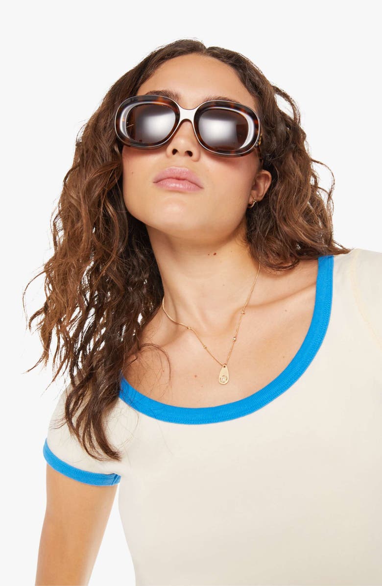 MOTHER The Itty Bitty Scoop Neck T-Shirt, Alternate, color, 