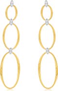SUZY LEVIAN Golden Helix Double Oval Drop Earrings