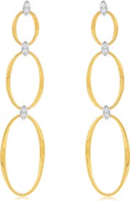 SUZY LEVIAN Golden Helix Double Oval Drop Earrings