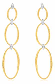 SUZY LEVIAN Golden Helix Double Oval Drop Earrings