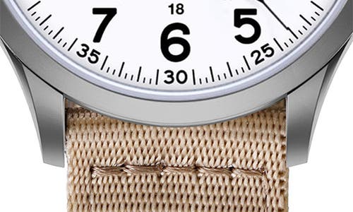 Vaer S5 Field Nylon Strap Watch, 40mm In White