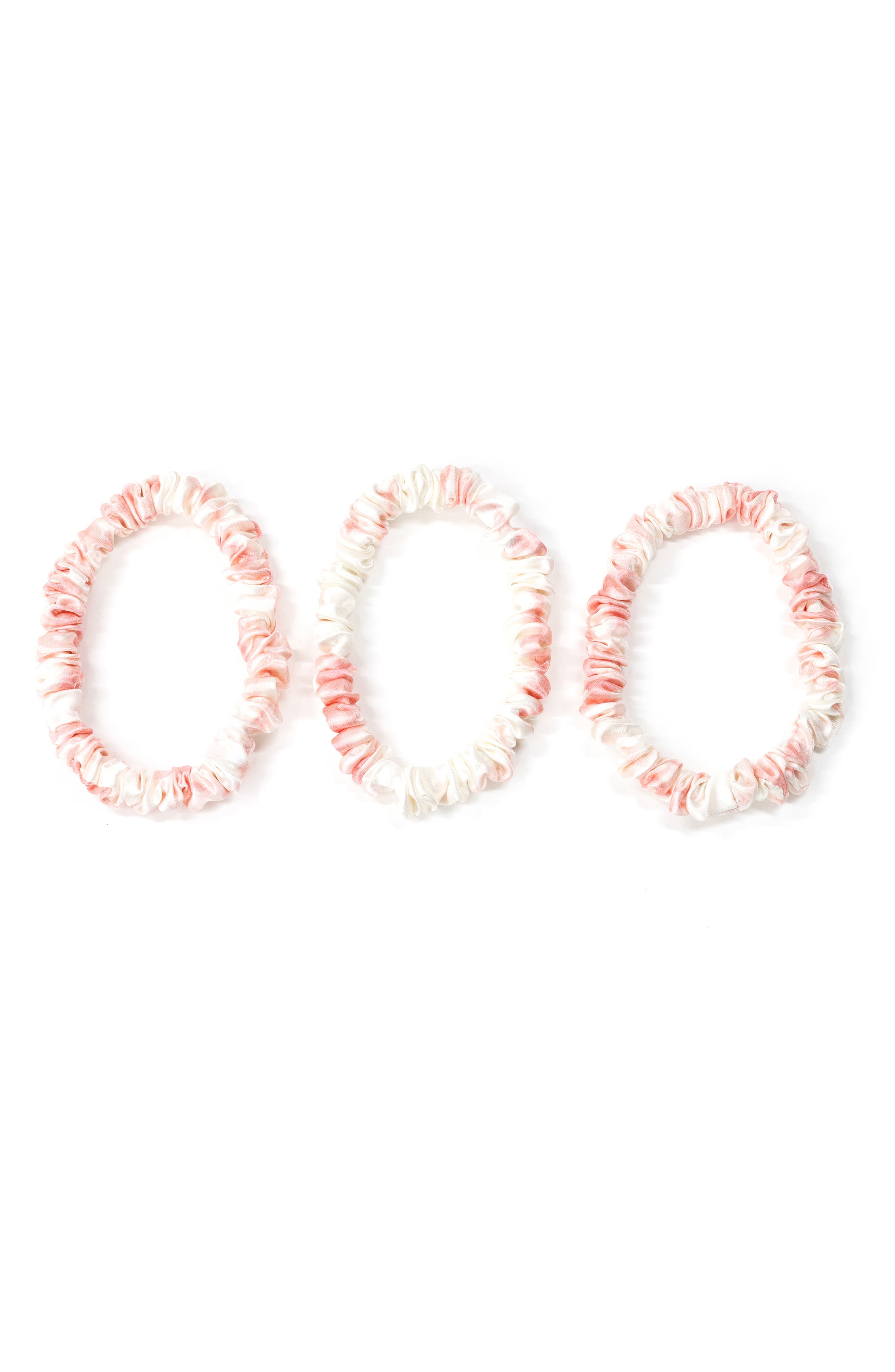 BLISSY 3-Pack Skinny Silk Scrunchies