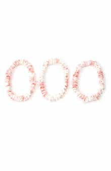 BLISSY 3-Pack Skinny Silk Scrunchies