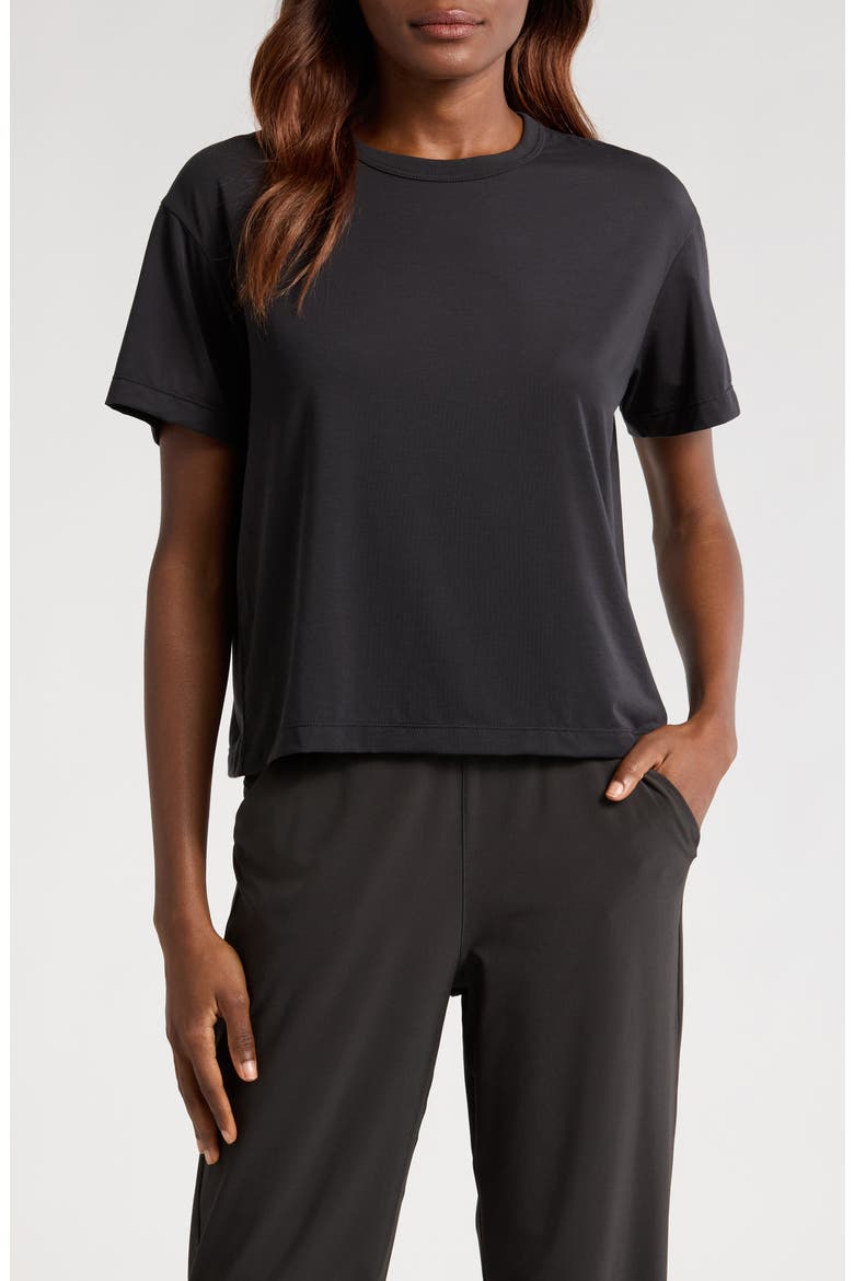 Elevate Boxy T-Shirt, Main, color, BLACK