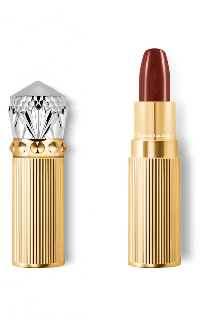 Christian Louboutin Rouge Louboutin Silky Satin On the Go Lipstick, Main, color, Hazel Dream 435