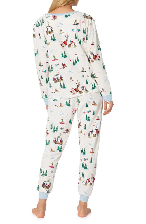 Bedhead Pajamas Holiday Print Stretch Organic Cotton Pajamas In Multi