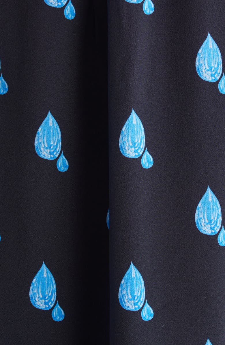 Marni Raindrop Print Button-Up Shirt, Alternate, color, Drn99 Black