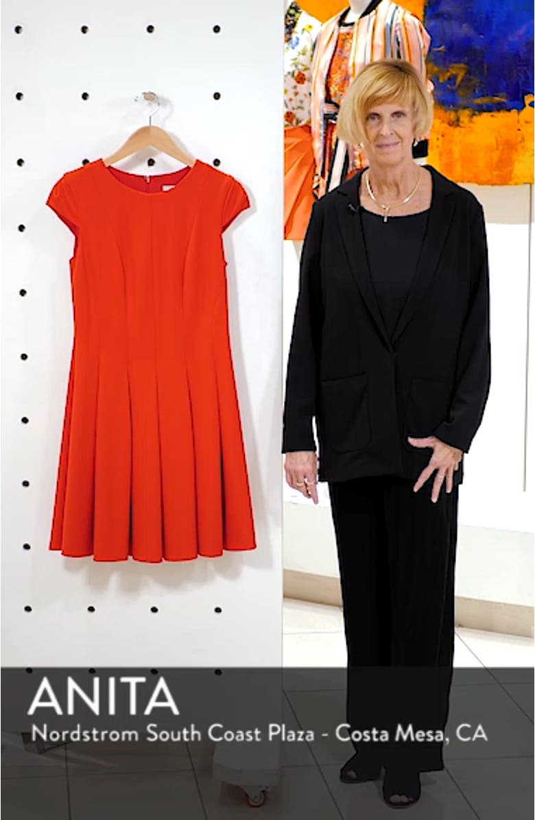 Pleat Fit & Flare Dress, sales video thumbnail