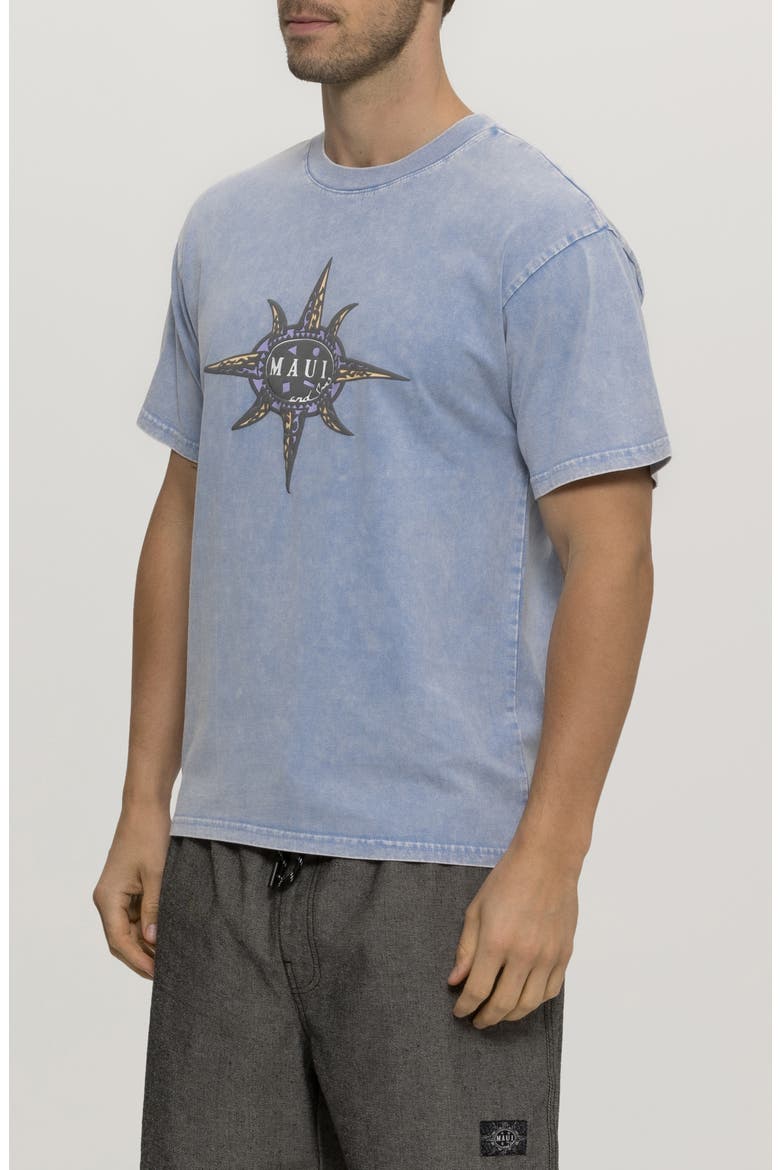 Mineral Wash Logo Graphic T-Shirt, Alternate, color, BLUE